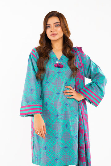 Alkaram Studio SS-26-24 Blue Spring Summer Collection Online Shopping